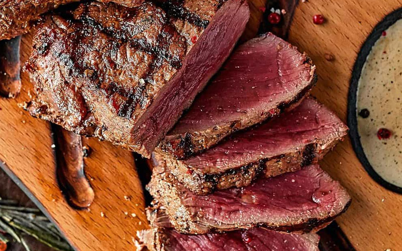 What is blue rare steak