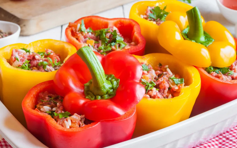 How to reheat stuffed peppers