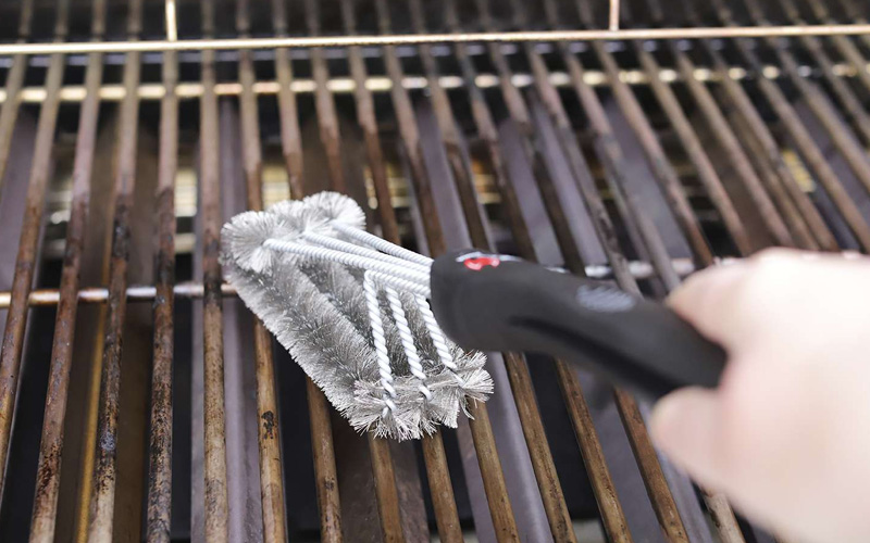 How to clean a grill brush