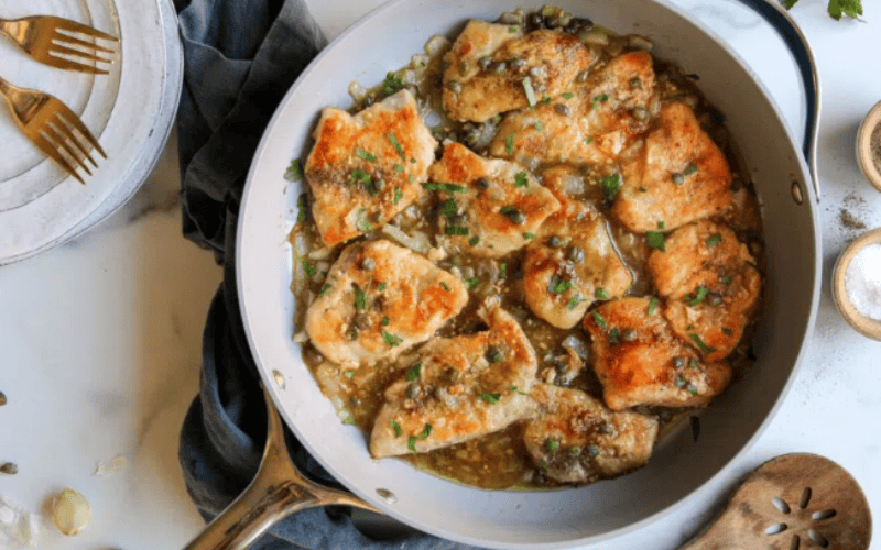 How To Reheat Chicken Piccata in A Skillet